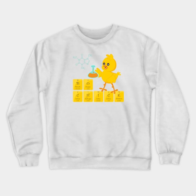 Biology Chick Crewneck Sweatshirt by Fun with Science